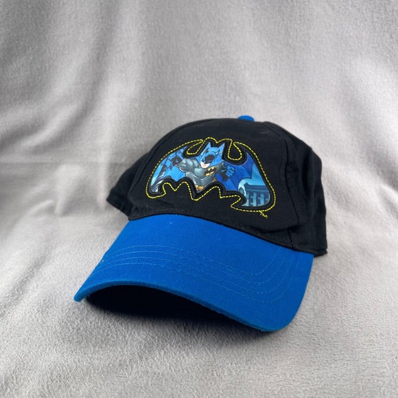 Batman Hat Boys Adjustable Black Snapback Cap Embroidered‎ Superhero DC Comics - Picture 12 of 12